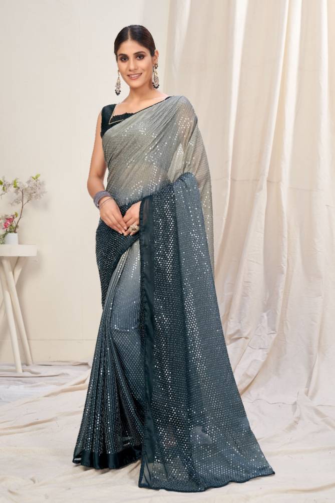 Sutram Hit Colour 9 New Georgette Stylish Party Wear Saree Collection